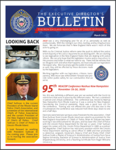 Magazine cover image with rearview mirro and chief of police pictured