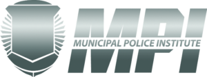 Municipal training institure grey mpo letters with generic police shield