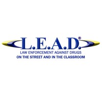 text logo L.E.A.D.S Law enforecemtn against drugs on street and in classroom