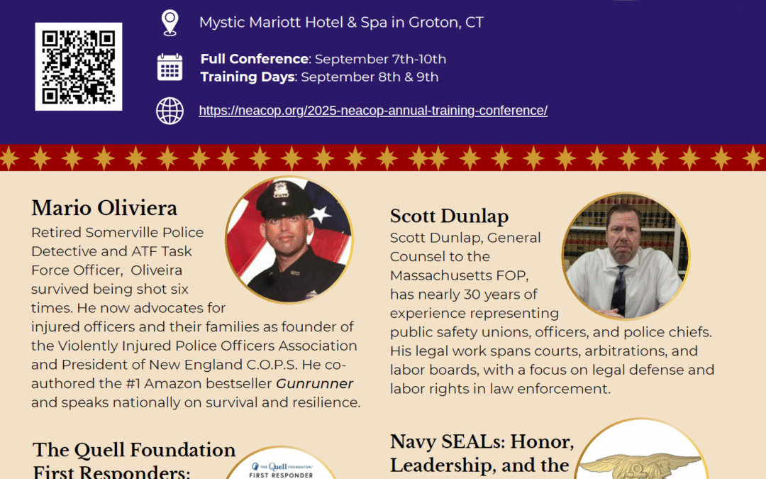 REGISTER NOW!! Our 100th NEACOP Annual Training Conference