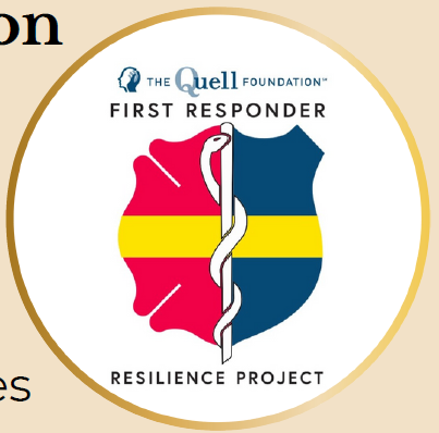 2025.NEACOP-QuellFOundation decorative public safety crest image with logo Quell Foundation