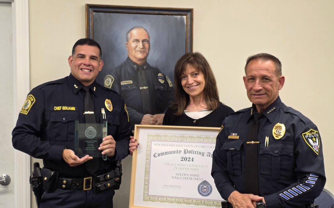 Community Policing Award Presentation-Holden Maine